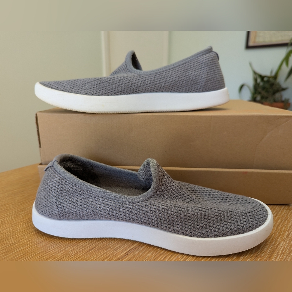 allbirds Tree Lounger Loafer Gray W9 EUC!
